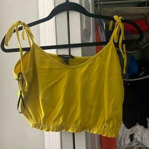 Yellow Bra Tie Top